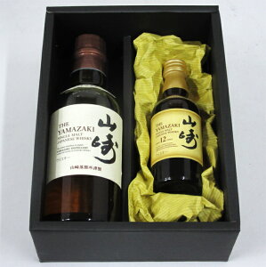 【ラッピング無料】【ベビー/ミニサイズ】山崎NV 180ml/山崎12年 50ml 2本箱入ギフトセット