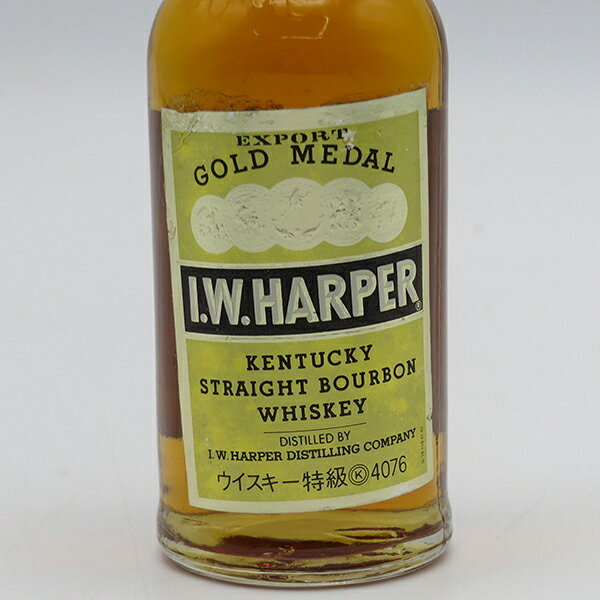 【ミニサイズ】【レトロ：特級表示】IW ハーパー ゴールドメダル 43度 50ml 正規品