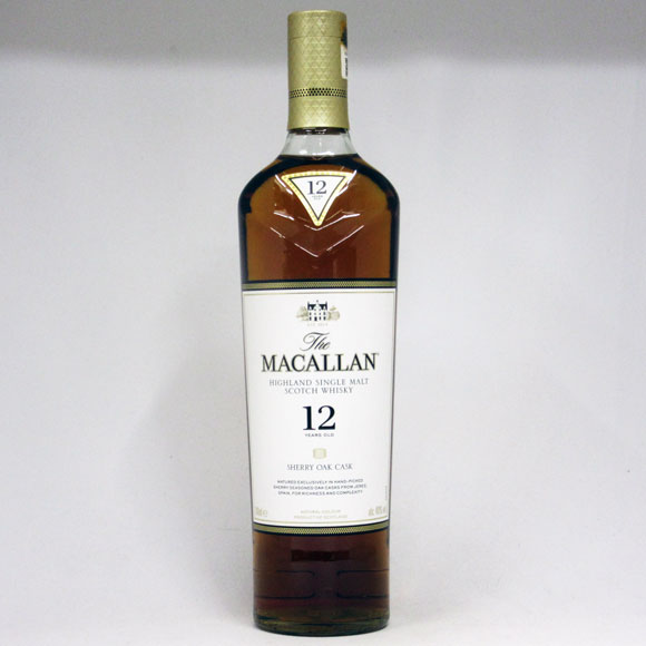 マッカラン12年 シェリーオーク 40度 700ml 正規品 （箱なし）【MACALLAN】