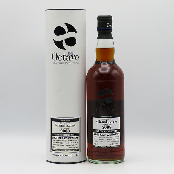 【ダンカンテイラー：オクタブ】グレンアラヒー15年 2008-2023 52.8度 700ml （専用BOX入）