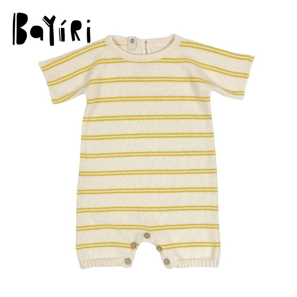 yN[|ōő2000~ItzyBayirizSunny Jumpsuit - Milk & Sunny Yellow Stripes