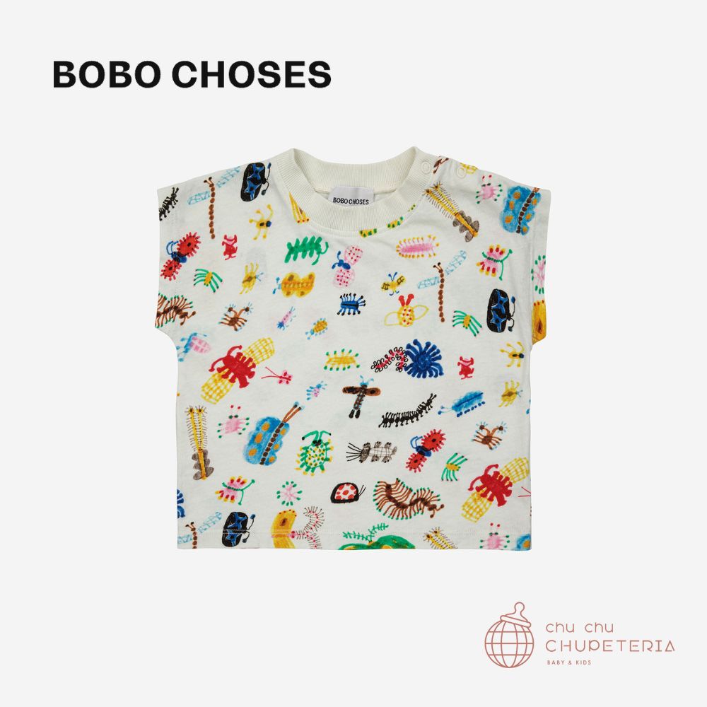yN[|ōő2000~ItzyBOBO CHOSESzBaby Funny Insects all over T-shirt