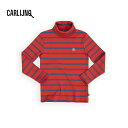 【CarlijnQ】Stripes red/blue - turtleneck