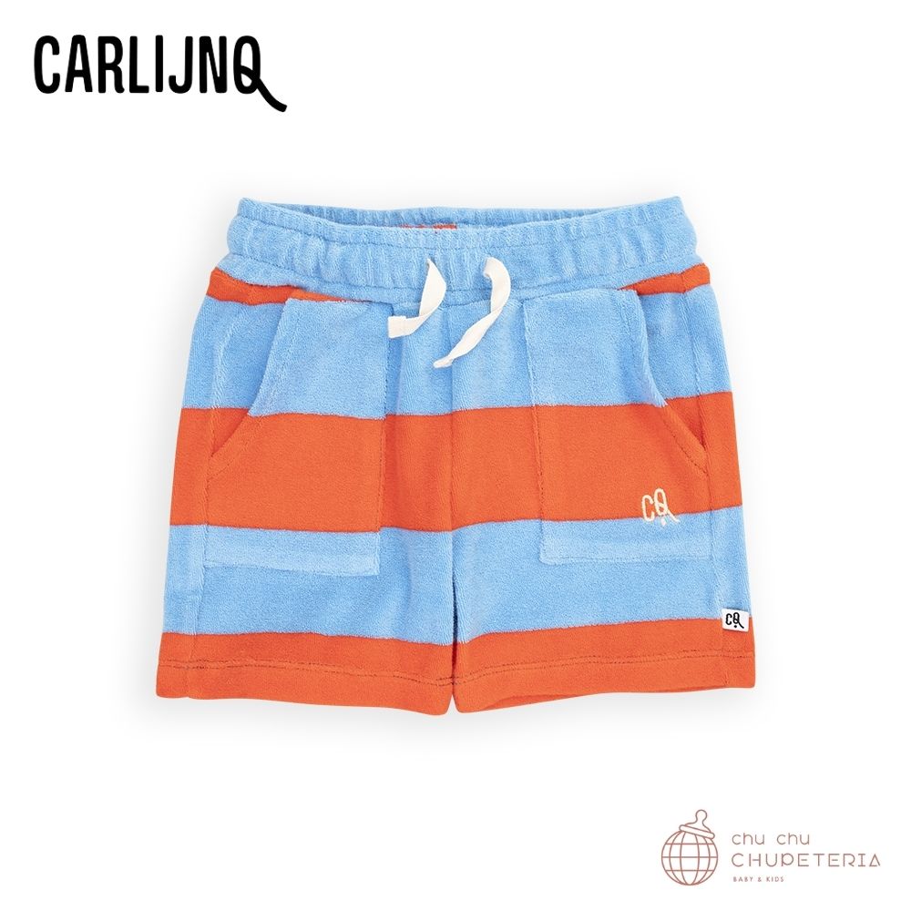 【CarlijnQ】Stripes red/blue - shorts loose fit