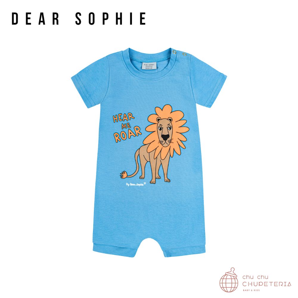 yDEAR SOPHIEzLION BLUE / SHORT ROMPER