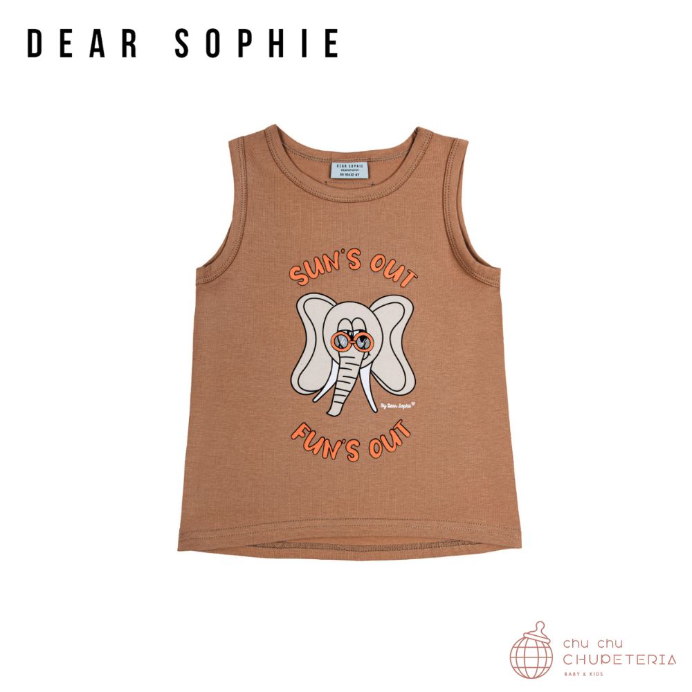 【DEAR SOPHIE】ELEPHANT BEIGE / TANK TOP