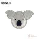 【Donsje】Blinc Clip - Koala / ドンシェ ヘアクリップ ヘアアクセ キャット コアラ メタリック シルバー