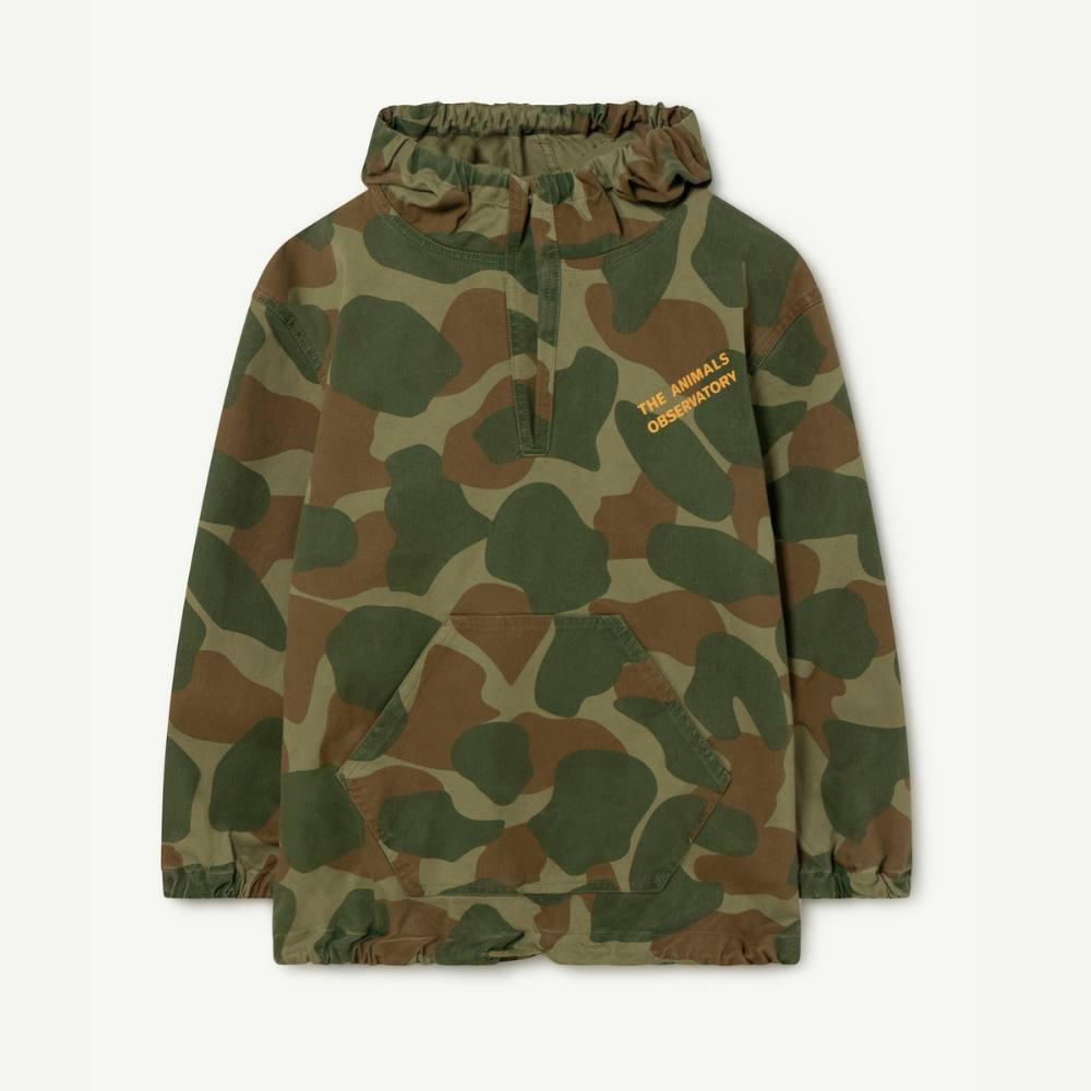 【The Animal Observatory】Carp Kids+ Jacket - Green Military - F22056_284_DR