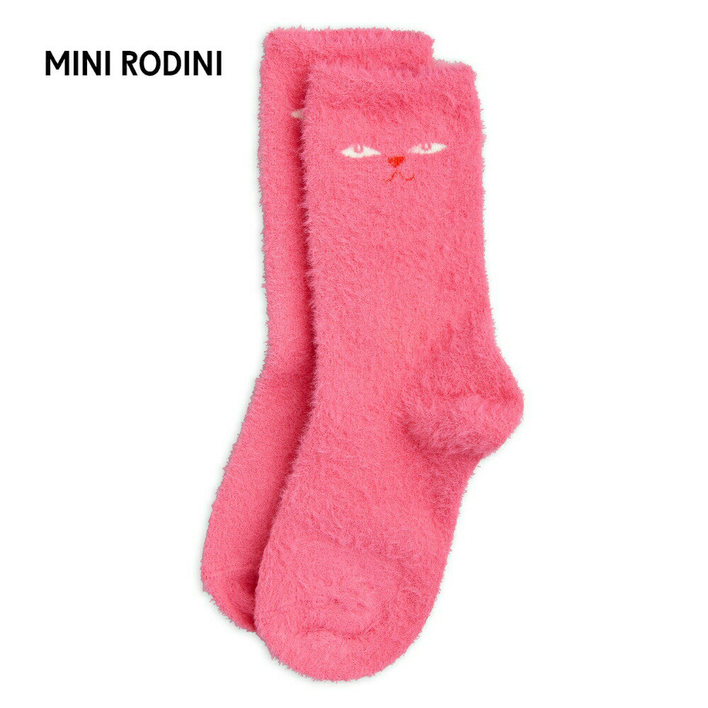 【mini rodini】Cat Eyes Fuzzy Socks