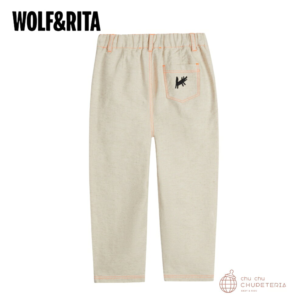 chu chu CHUPETERIAの【WOLF&RITA】CELSO SAND / ウルフアンドリタ　ウルフ&リタ　ウルフ　25ss　パンツ　フルレングス　キッズ　ベビー　子供服　こども服｜アングル2