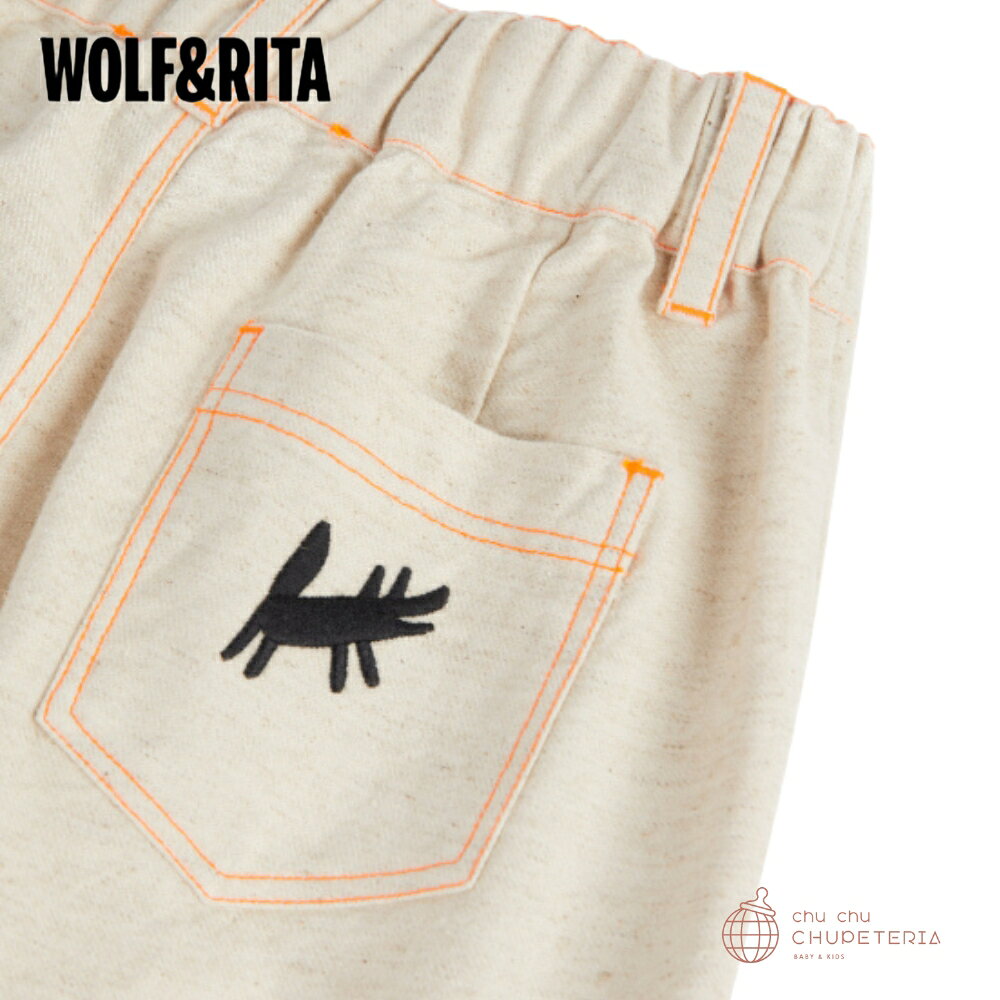chu chu CHUPETERIAの【WOLF&RITA】CELSO SAND / ウルフアンドリタ　ウルフ&リタ　ウルフ　25ss　パンツ　フルレングス　キッズ　ベビー　子供服　こども服｜アングル3