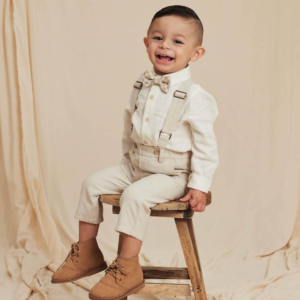 【NORALEE】Suspender pant | SILVER