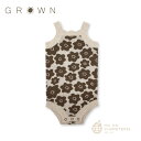 yGROWNzKnitted Singletsuit - Flower drum