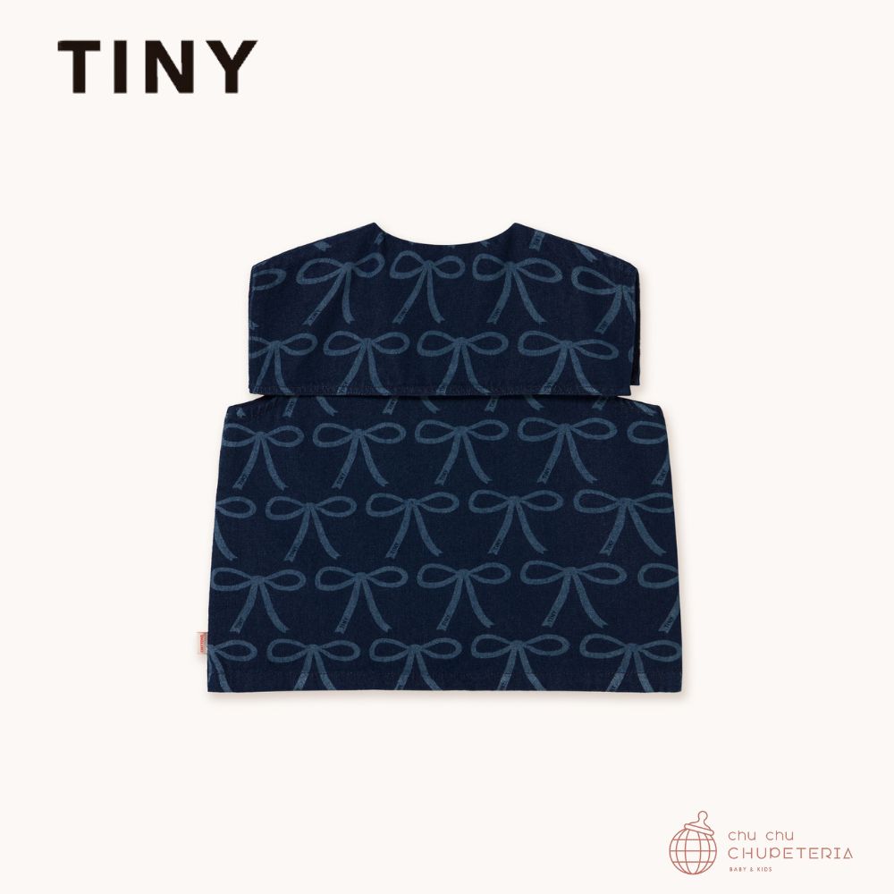 【TINY COTTONS】DROP1 : BOWS BLOUSE blue denim　/　タイニーコットン　タイニー...
