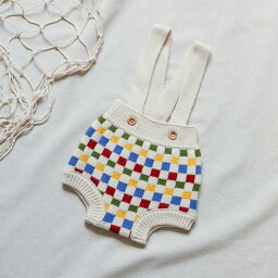 【Birinit Petite】Checkerboard straps bloomer