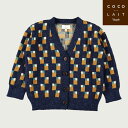 【Coco Au Lait】ABSTRACT ART KNITTED CARDIGAN