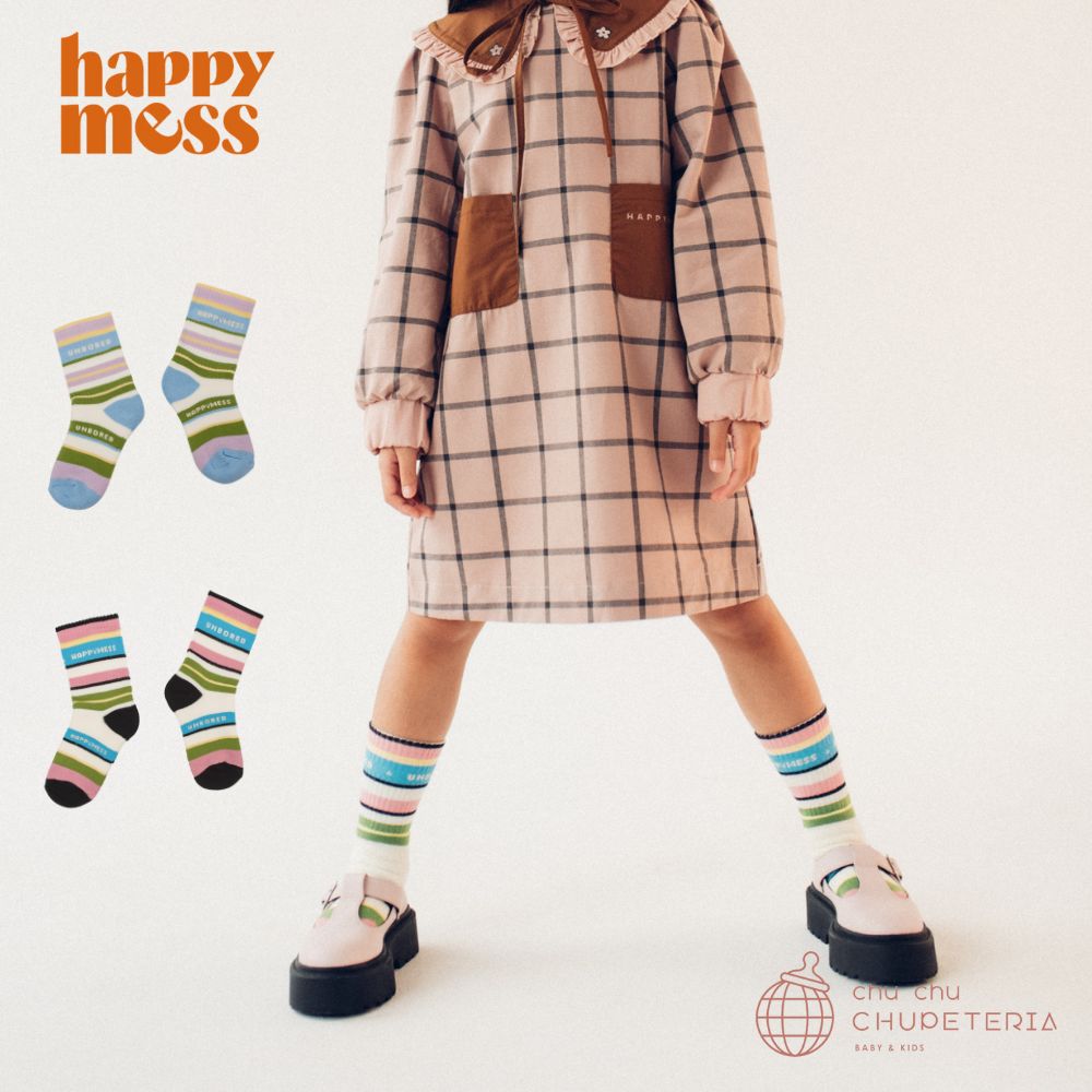 【happymess】child socks - stripes