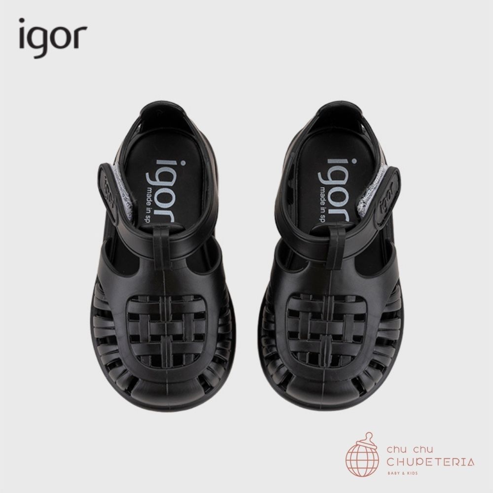 【igor】TOBBY SOLID - NEGRO /　igor　イゴール　サンダル　公式　キッズ　水陸両用 　TOBBY SOLID　トビーソリッド 3
