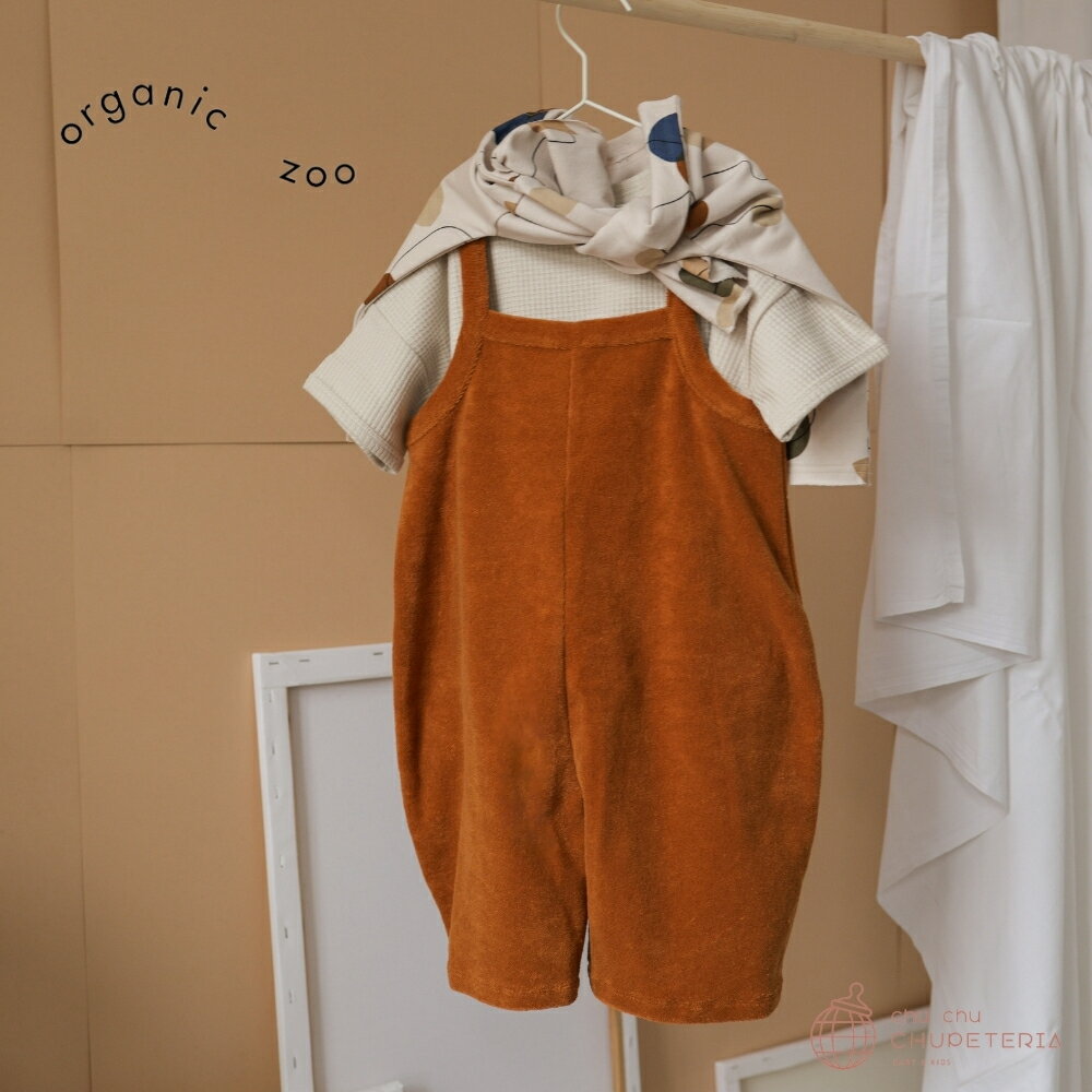 【organic zoo】Terracotta Terry Cropped Dungarees