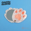 \\3,980円以上送料無料 //【Coucou Suzette】Cat Paw Mirror / ククシュゼット クク 正規商品 正規 公式 ヘアアクセ ヘッドアクセ ヘアクリップ クリップ バレッタ クロー かんざし アクセサリー 鏡 かがみ ミラー 猫 ねこ ネコ 肉球