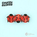 \\10日のみP3倍&クーポン利用で最大1000円OFF//【Coucou Suzette】Ladybug Hair Clip / ククシュゼット クク 正規商品 正規 公式 ヘアアクセ ヘッドアクセ ヘアクリップ クリップ バレッタ クロー かんざし てんとう虫 天道虫 テントウ虫