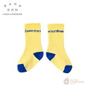 【EAST END HIGHLANDERS】ALPHABET SOCKS - Yellow x Blue / イーストエンドハイランダーズ 海外子供服 こども服 キッズ 男の子 女の子 靴下 ソックス ネオンカラー