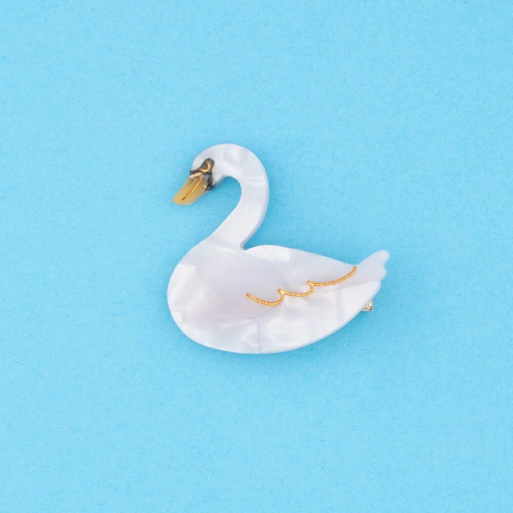 yKi 3,980~ȏ zyCoucou SuzettezSwan Hair Clip NNV[bg VERY G f _b ˂  