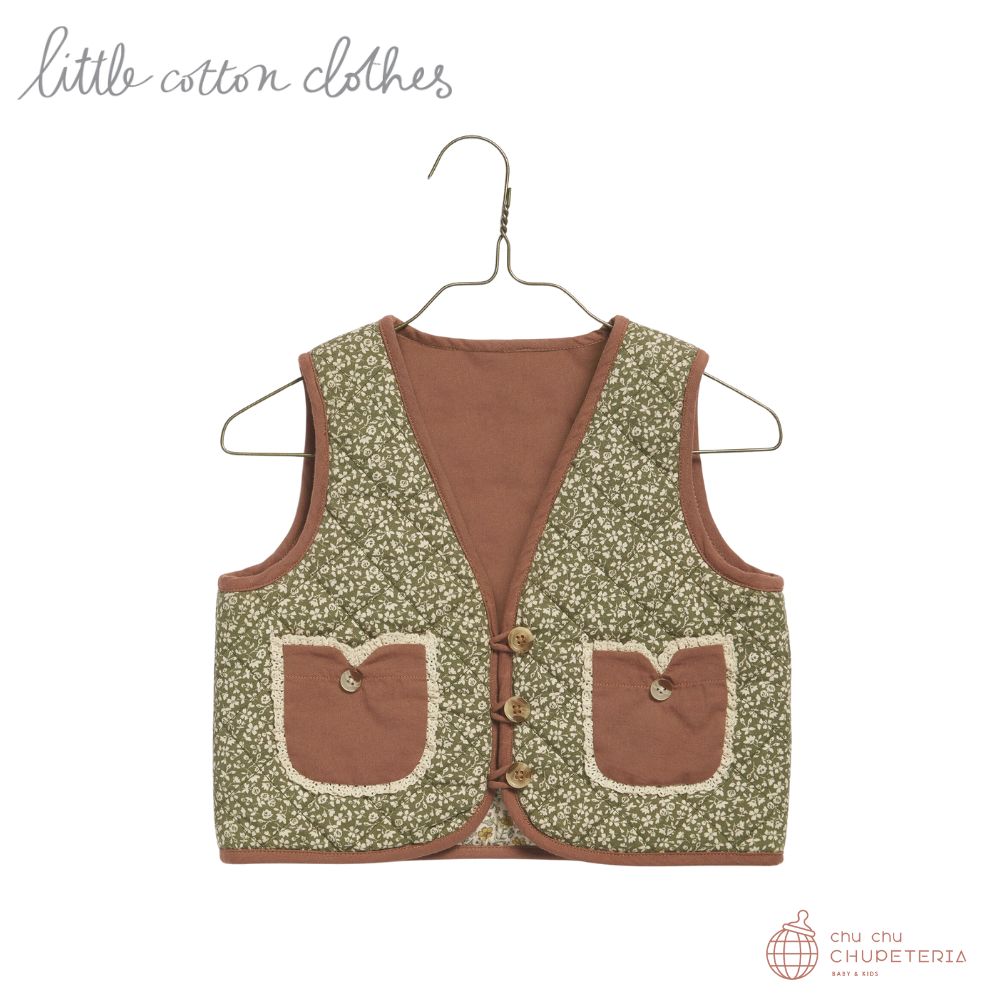 【Little Cotton Clothes】Bay Waistcoat Combe Floral (25AW)