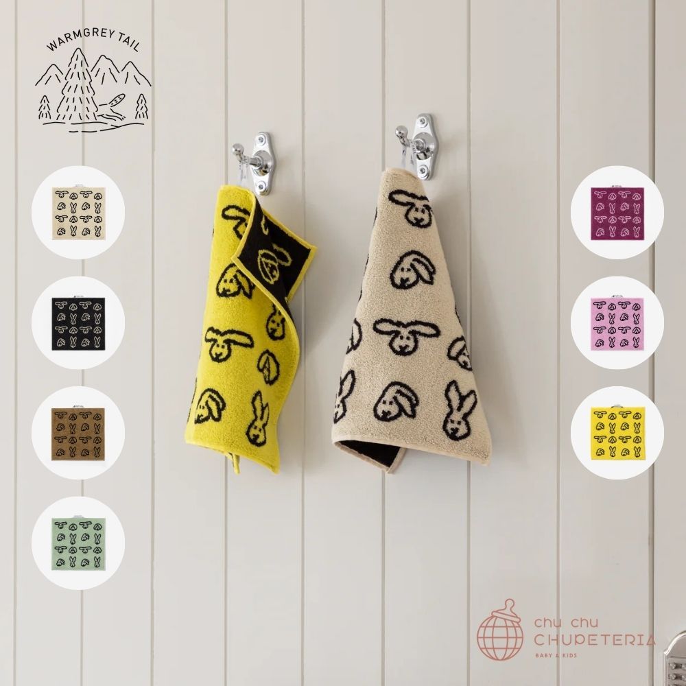 《送料無料》【WARMGREY TAIL】BUNNY BUNNY HAND TOWEL (7色)