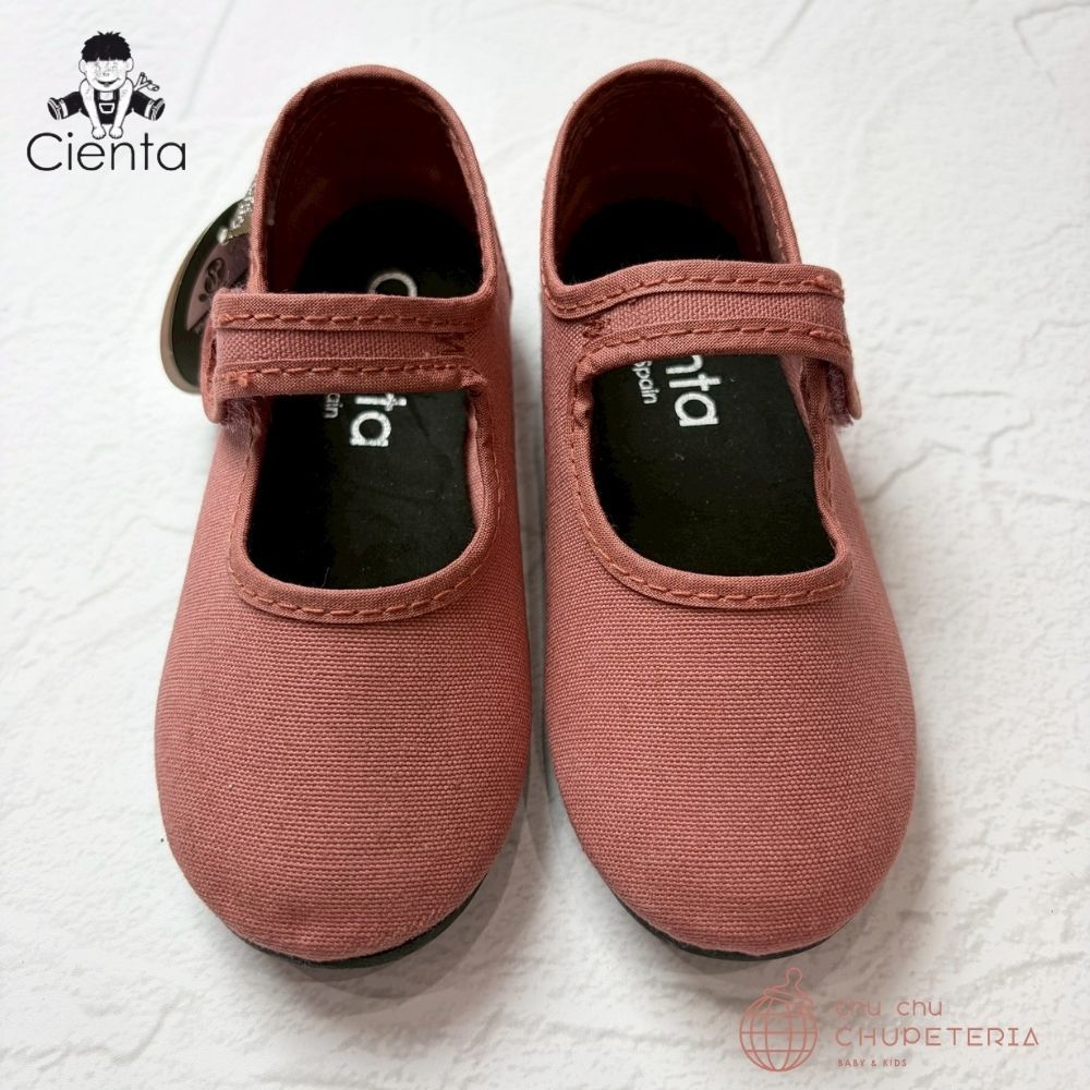 Rakuten - 【CIENTA】Velcro Ballet Shoes - A500 Arcilla/ シエンタ 靴 キッズベルクロシューズ バレエシューズ 卒園 入園 入学 子ども靴 フォーマル靴 オケージョン