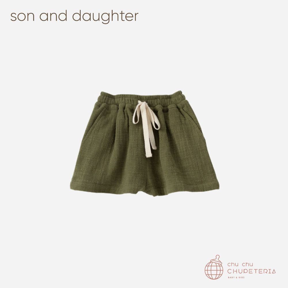 Rakuten - 【son and daughter】Nolan Short /海外子供服 パンツ リネン ボトムス ナチュラル シンプル おしゃれ 男の子 バースデー 衣装 正規品