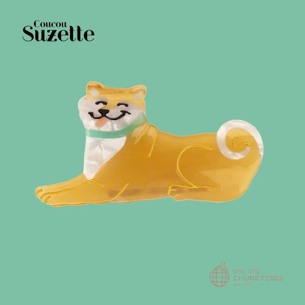 Rakuten - 【Coucou Suzette】Shiba Hair Claw /ヘッドアクセ ヘアクリップ クリップ バレッタ クロー かんざし クロー ヘアクロー 正規代理店 柴犬 犬 クク ギフト プレゼント ククシュゼット