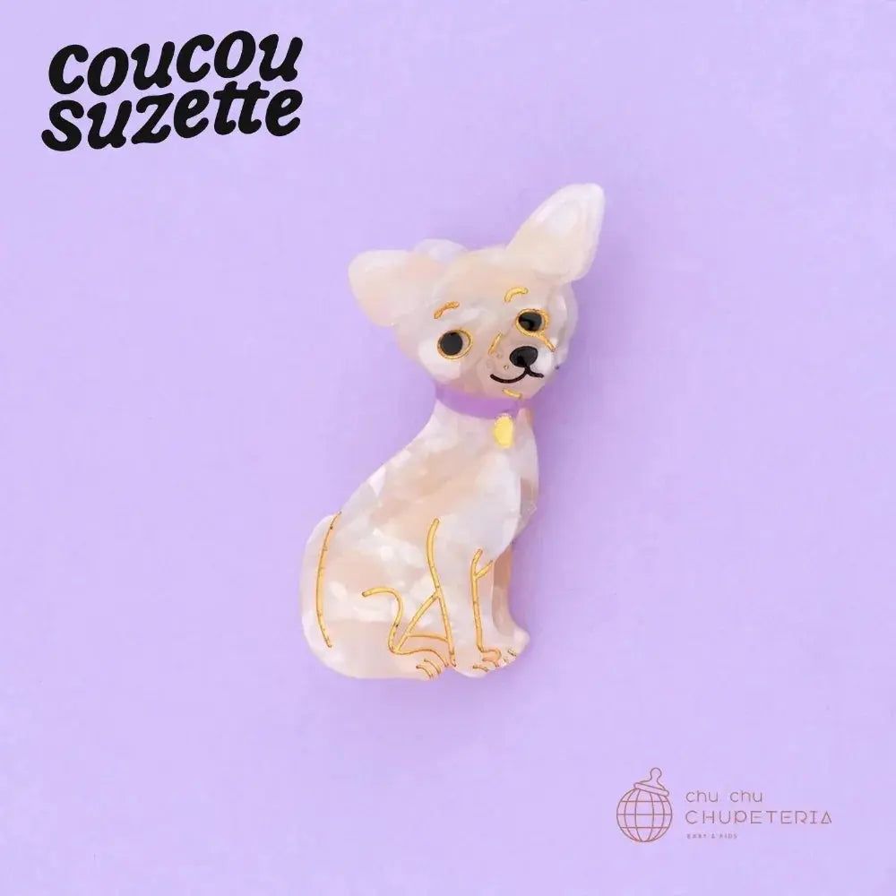 Rakuten - 【Coucou Suzette】Chihuahua Hair Claw /ヘッドアクセ ヘアクリップ クリップ バレッタ クロー かんざし クロー ヘアクロー 正規代理店 チワワ 犬 クク ギフト プレゼント ククシュゼット