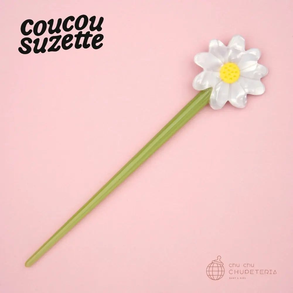 Rakuten - \\ 3,980円以上送料無料 //【Coucou Suzette】Daisy Hair Stick / ククシュゼット クク 正規商品 正規 ヘアアクセ ヘアクリップ クリップ バレッタ クロー かんざし デイジー 花 フラワー