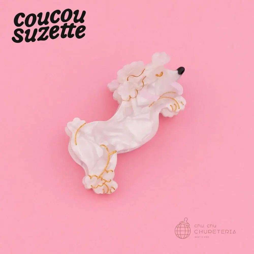 Rakuten - 【Coucou Suzette】Poodle Hair Claw /ヘッドアクセ ヘアクリップ クリップ バレッタ クロー かんざし クロー ヘアクロー 正規代理店 ブードル 犬 ククシュゼット クク ギフト プレゼント