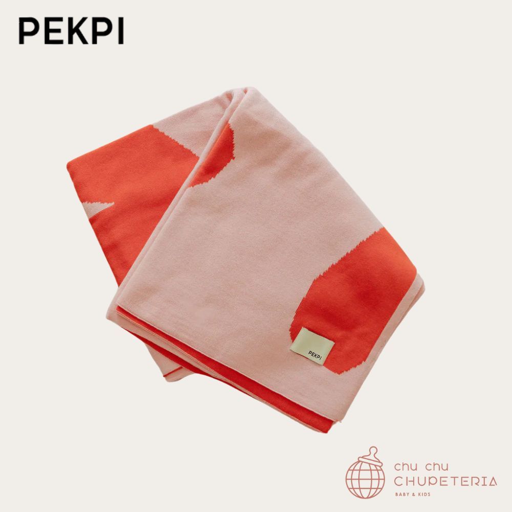 乐天商城 - 【PEKPI】Knitted Organic Baby Blanket - I heart you / ペクピ　ブランケット リビング 　ベッド　ギフト　出産祝い　ベビーカー　赤ちゃん　ベビー　包む