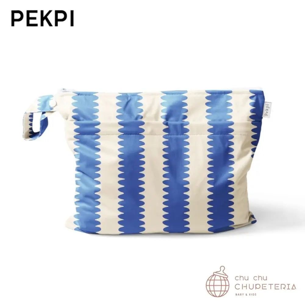 乐天商城 - 【PEKPI】Wet Bag - Bluberry Wobble - Medium / ペクピ　ポーチ　プール　おむつポーチ