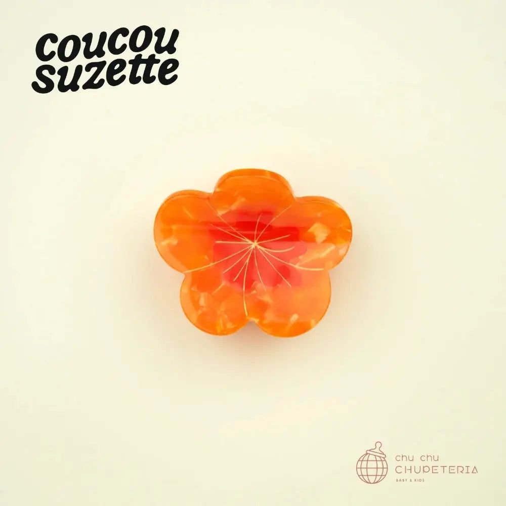 Rakuten - \\ 3,980円以上送料無料 //【Coucou Suzette】Nasturtium Mini Hair Claw / ククシュゼット クク 正規商品 正規 公式 ヘアアクセ ヘアクリップ クリップ バレッタ クロー かんざし 花 フラワー キンセンカ ナスタチウム オレンジ