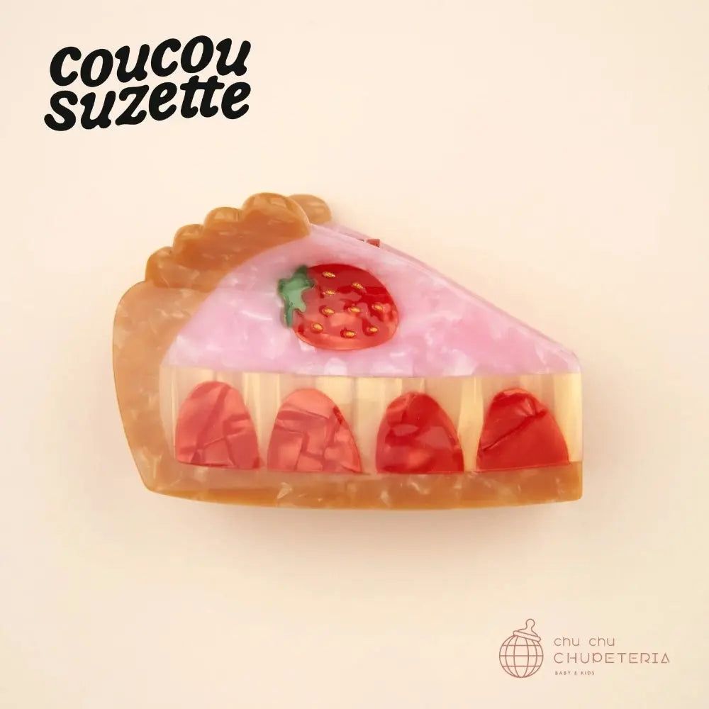 Strawberry Pie Hair Claw / ククシュゼット クク 正規商品 正規 ヘアアクセ ヘアクリップ クリップ バレッタ クロー かんざし いちごパイ ストロベリー ストロベリーパイ フルーツ クク ギフト プレゼント