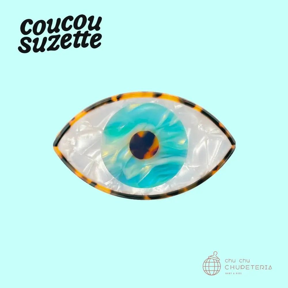 Rakuten - 【Coucou Suzette】Eye Hair Claw - Blue /ヘッドアクセ ヘアクリップ クリップ バレッタ クロー かんざし クロー ヘアクロー 正規代理店 目