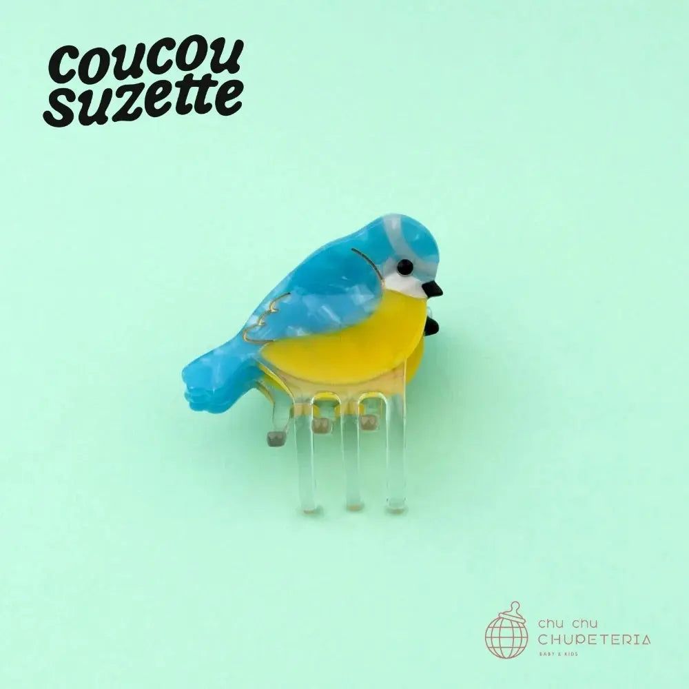Rakuten - 【Coucou Suzette】Blue Tit Mini Hair Claw /ヘッドアクセ ヘアクリップ クリップ バレッタ クロー かんざし クロー ヘアクロー ギフト プレゼント 正規代理店 クク ククシュゼット 青鳥