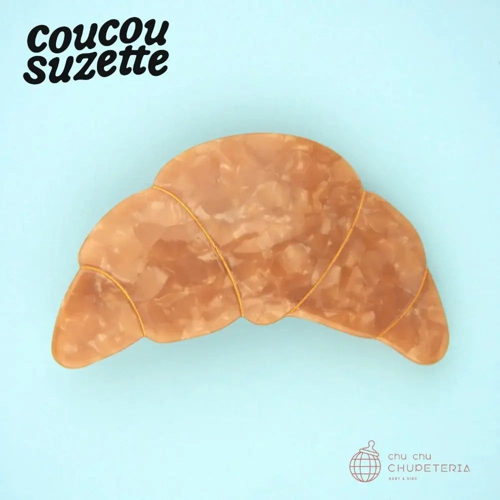 Rakuten - 【Coucou Suzette】Croissant French Barrette / ヘッドアクセ ヘアクリップ クリップ バレッタ クロー クロー ヘアクロー ギフト プレゼント 正規代理 クロワッサン パン フランス