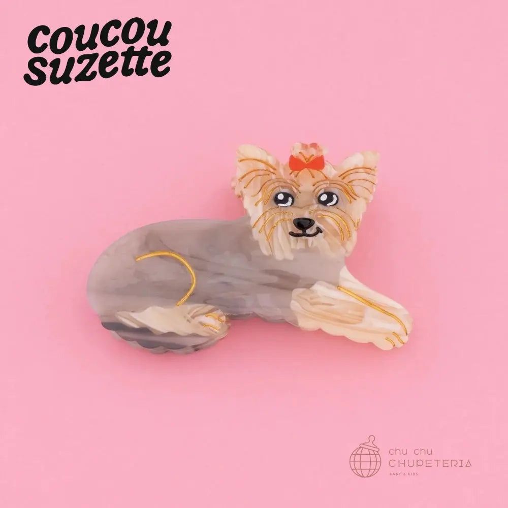 Rakuten - 【Coucou Suzette】Yorkshire Hair Claw / ヘッドアクセ ヘアクリップ クリップ バレッタ かんざし クロー ヘアクロー ギフト プレゼント 正規代理店 いぬ 犬 ヨークシャテリア テリア クク ククシュゼット