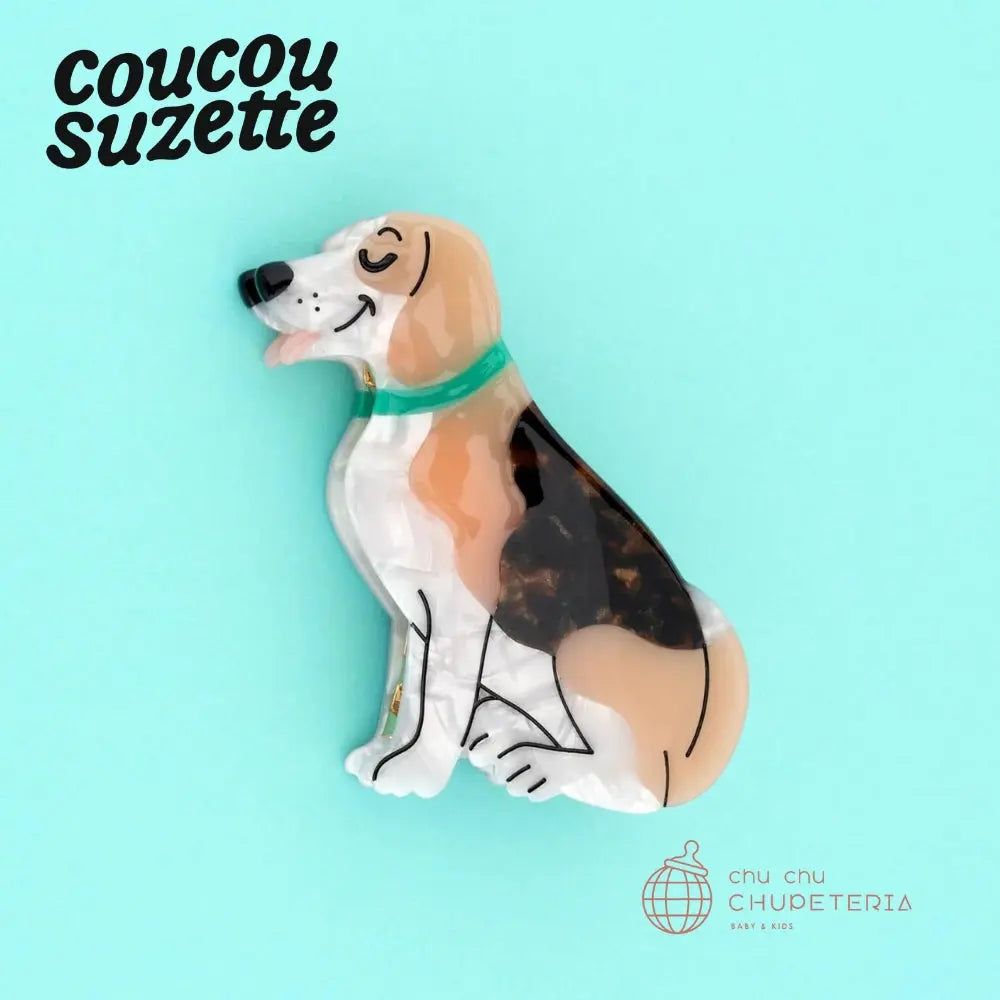 Rakuten - 【Coucou Suzette】Beagle Hair Claw / ヘッドアクセ ヘアクリップ クリップ バレッタ かんざし クロー ヘアクロー ギフト プレゼント 正規代理店 ビーグル 犬 イヌ クク ククシュゼット