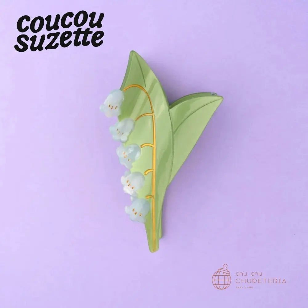 Rakuten - 【Coucou Suzette】Lily of the Valley Hair Claw / ヘッドアクセ ヘアクリップ クリップ バレッタ かんざし クロー ヘアクロー ギフト プレゼント 正規代理店 花 はな スズラン 鈴蘭 すずらん クク ククシュゼット