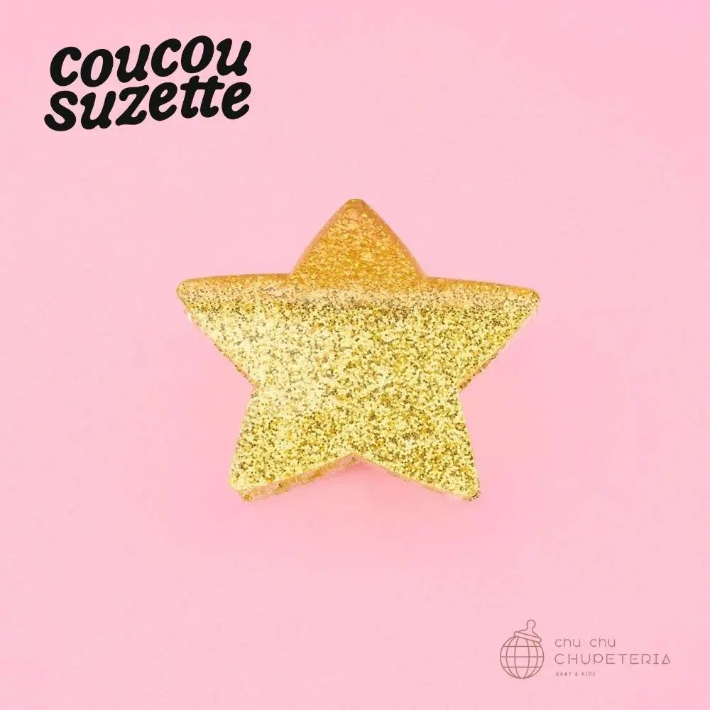 Rakuten - 【Coucou Suzette】Star Hair Claw / ヘッドアクセ ヘアクリップ クリップ バレッタ かんざし クロー ヘアクロー ギフト プレゼント 正規代理店　クリスマス 星　ほし スター グリッター　ラメ クク ククシュゼット