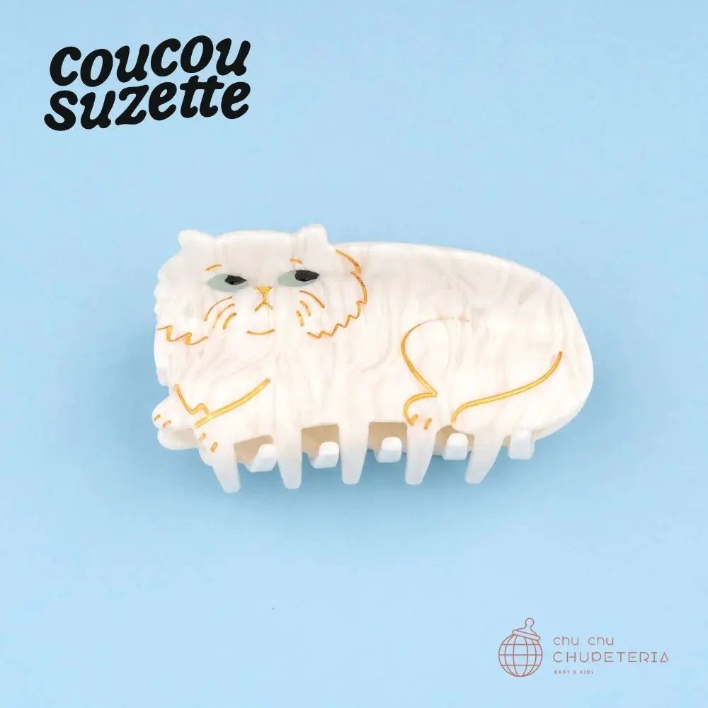 Rakuten - 【Coucou Suzette】Persian Cat Hair Claw / ヘッドアクセ ヘアクリップ クリップ バレッタ かんざし クロー ヘアクロー ギフト プレゼント 正規代理店 猫 ねこ ネコ ペルシャ クク ククシュゼット クク ククシュゼット