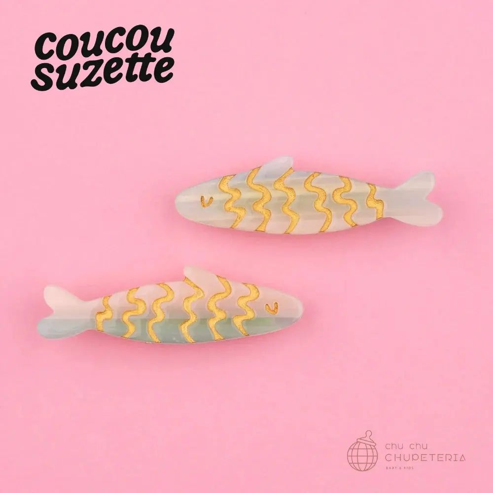 Rakuten - 【Coucou Suzette】Sardines Hair Clip Set /ヘッドアクセ ヘアクリップ クリップ バレッタ クロー かんざし クロー ヘアクロー ギフト プレゼント 正規代理店