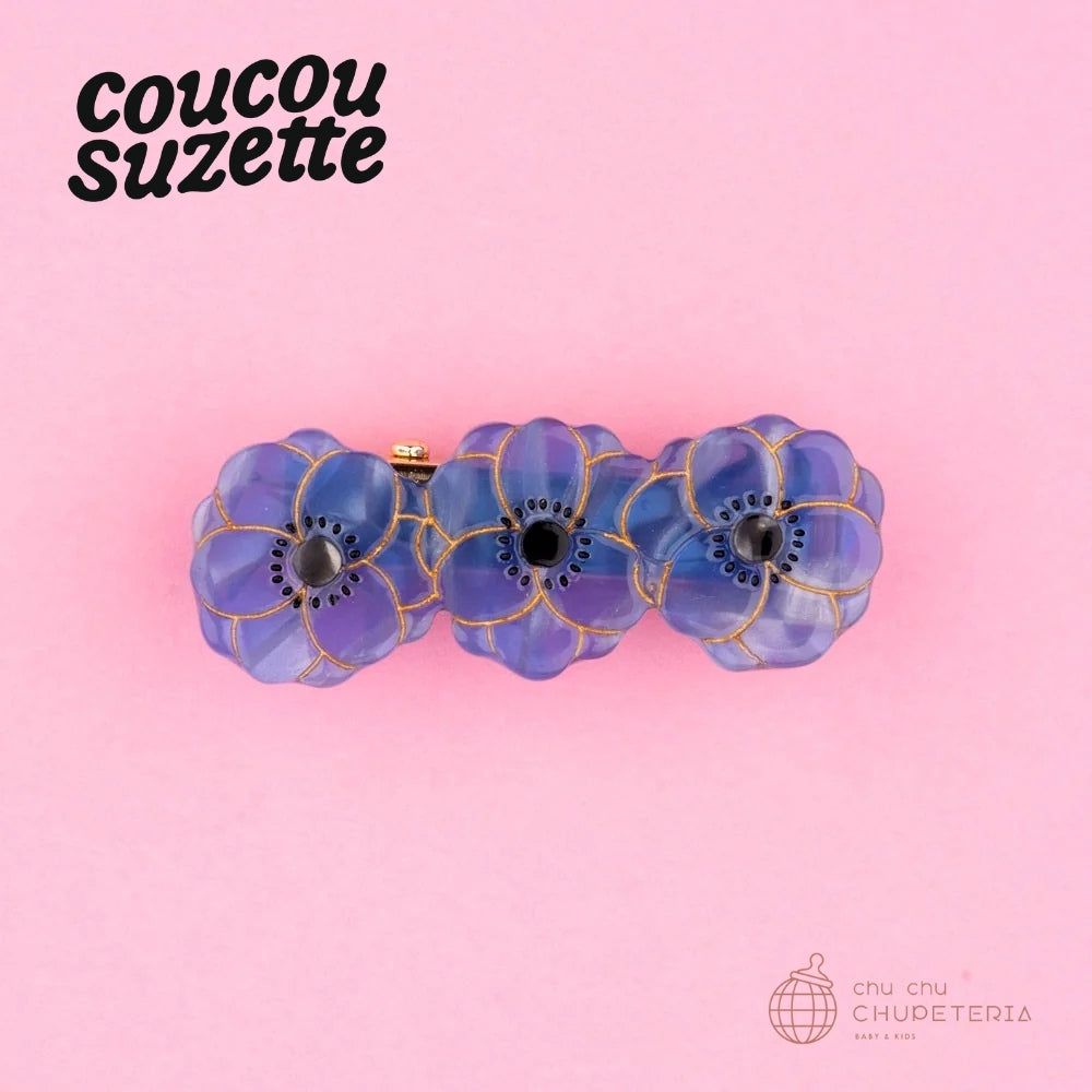 Rakuten - 【Coucou Suzette】Anemone Hair Clip /ヘッドアクセ ヘアクリップ クリップ バレッタ クロー かんざし クロー ヘアクロー ギフト プレゼント 正規代理店 クク ククシュゼット アネモネ 花 フラワー