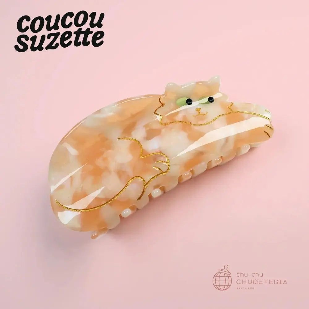 Rakuten - 【Coucou Suzette】Ginger Cat Hair Claw / ヘッドアクセ ヘアクリップ クリップ バレッタ かんざし クロー ヘアクロー ギフト プレゼント 正規代理店 猫 ねこ ネコ ジンジャー クク ククシュゼット